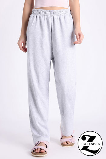 Buy Zivame 2 Mile Fashion Knit Poly Loungewear Bottom - Grey mel